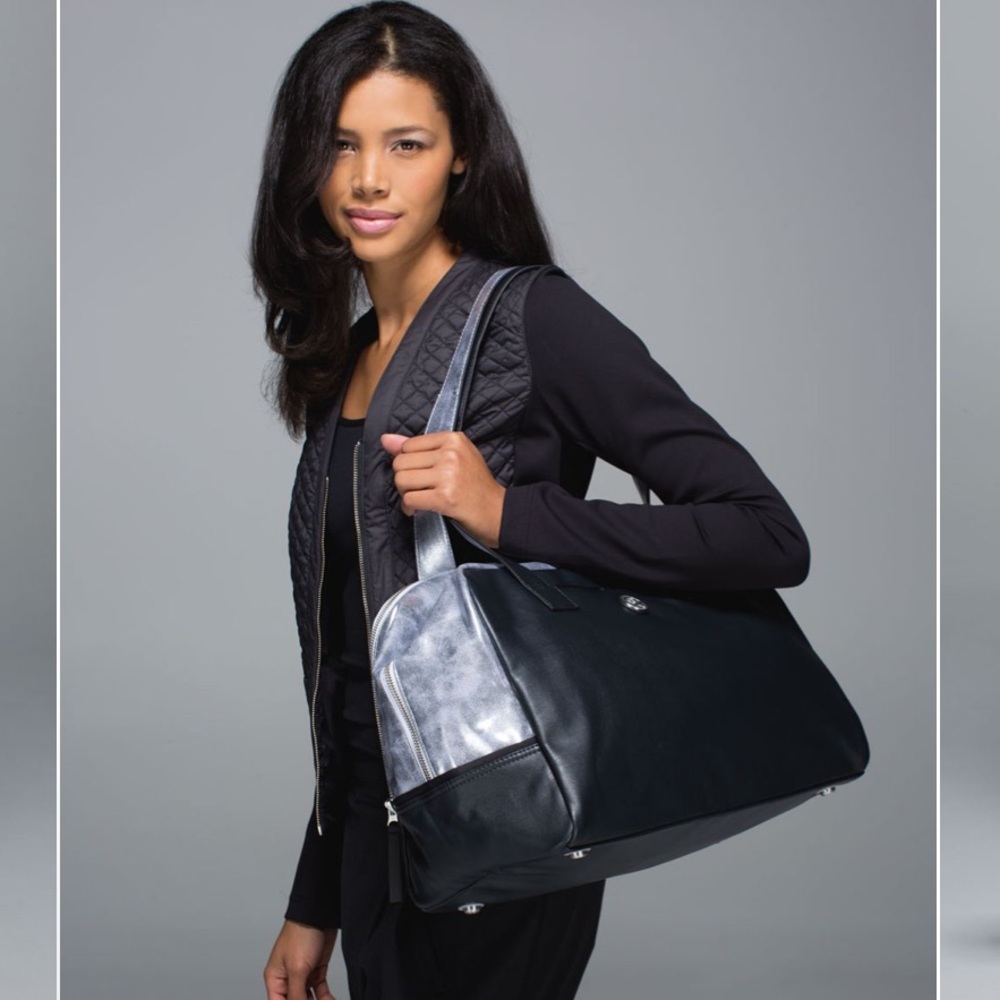 Lululemon Urban Sanctuary Bag - Black and Silver - Picture 3 of 16
